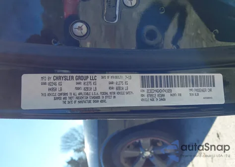 2013 Dodge Challenger Rallye Redline из США, поврежденный, VIN 2C3CDYAGXDH741659